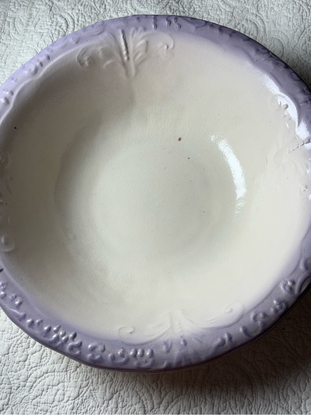 Ironstone wash basin made in the USA